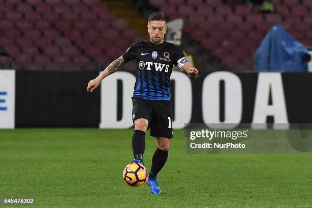 Alejandro Dario Gomez of Atalanta BC during the Serie A TIM match between SSC Napoli and Atalanta BC at Stadio San Paolo Naples Italy on 25 February...