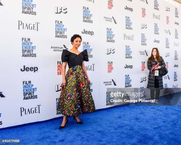 Actor Ruth Negga attend the 2017 Film Independent Spirit Awards at the Santa Monica Pier on February 25, 2017 in Santa Monica, California.