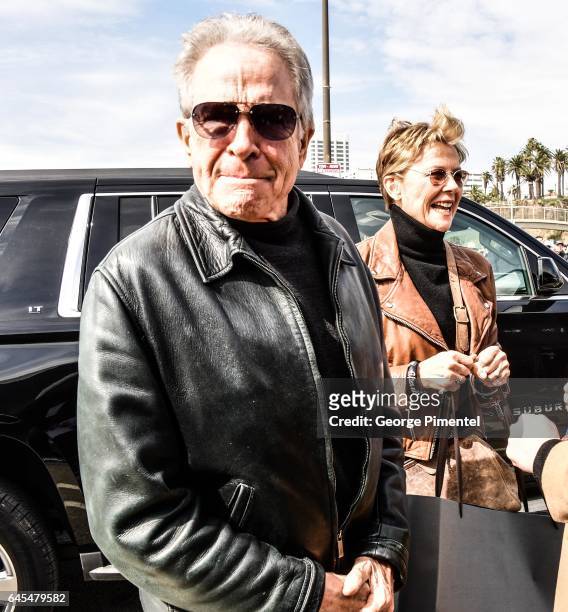 Actors Warren Beatty and Annette Bening attend the 2017 Film Independent Spirit Awards at the Santa Monica Pier on February 25, 2017 in Santa Monica,...