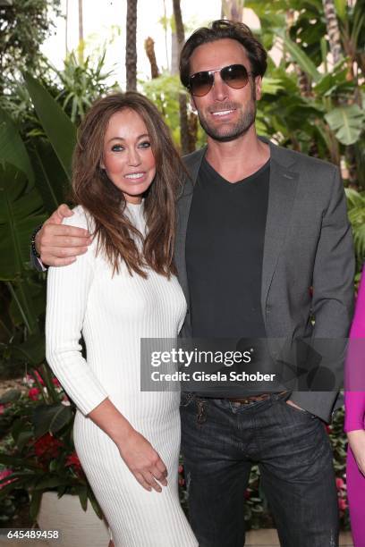 Bastian Yotta ' Mr. Yotta' and his new girlfriend Melanie at the Beverly Hills Hotel on February 25, 2017 in Los Angeles, California.