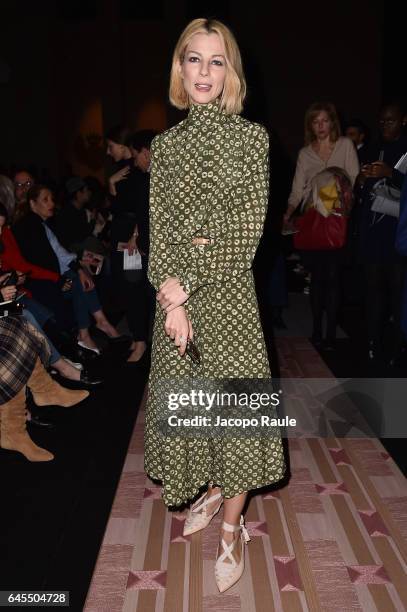 Roberta Ruiu attends the Trussardi show during Milan Fashion Week Fall/Winter 2017/18 on February 26, 2017 in Milan, Italy.