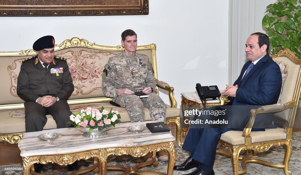 Abdel Fattah el-Sisi - Joseph Votel meeting in Egypt