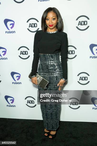 Actress Bresha Webb attends the 2nd Annual All Def Movie Awards at Belasco Theatre on February 22, 2017 in Los Angeles, California.