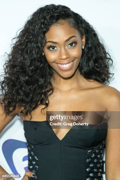 Actress Nafessa Williams attends the 2nd Annual All Def Movie Awards at Belasco Theatre on February 22, 2017 in Los Angeles, California.