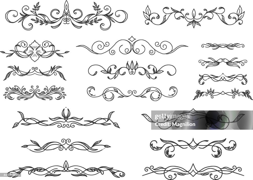 Retro Scroll Dividers