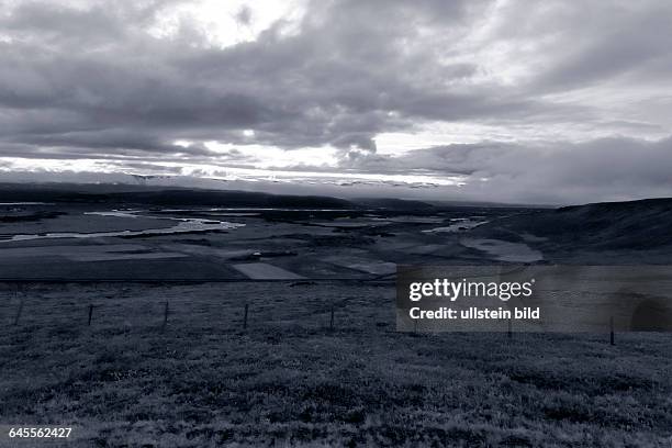 Das Tal Adaldalur mit dem FLuss Laxa bei Husavik