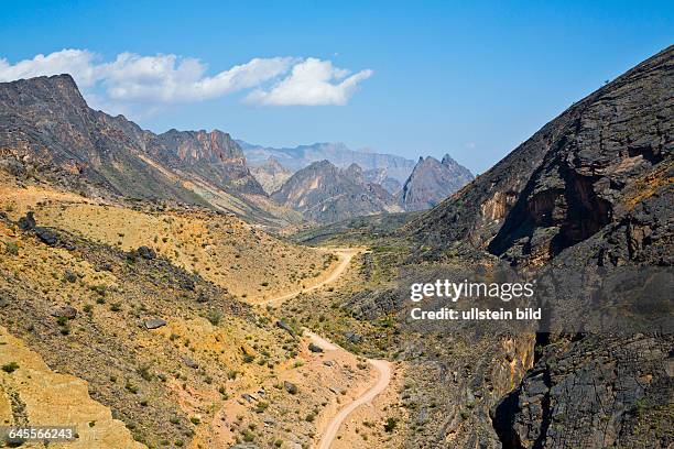 Oman, Sultanat Oman, Wadi Bani Awf , Al-Hadjar-Gebirge, Geologie, Arabien, Araber, arabisch, Arabische Halbinsel, Naher Osten, Mittlerer Osten,...