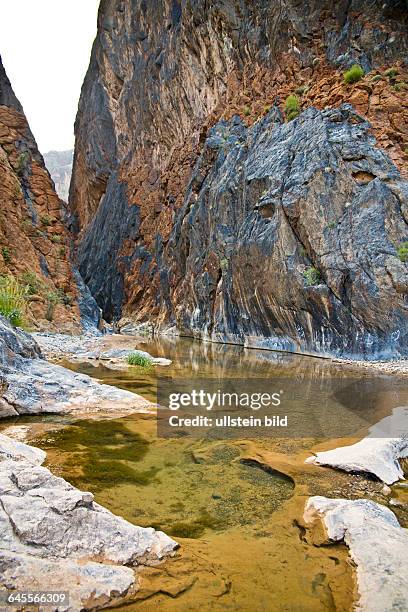 Oman, Sultanat Oman, Wadi Bani Awf , Al-Hadjar-Gebirge, Geologie, Arabien, Araber, arabisch, Arabische Halbinsel, Naher Osten, Mittlerer Osten,...