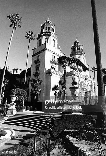 Hearst Castle located on the Central Coast of California, built for newspaper magnate William Randolph Hearst, Casa Grande