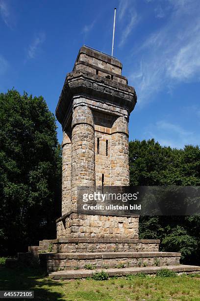 Viersen, Niers, Lower Rhine, Rhineland, North Rhine-Westphalia, NRW, Bismarck Tower by Wilhelm Kreis on the Suechtelner Hoehen, Hoher Busch, Imperial...