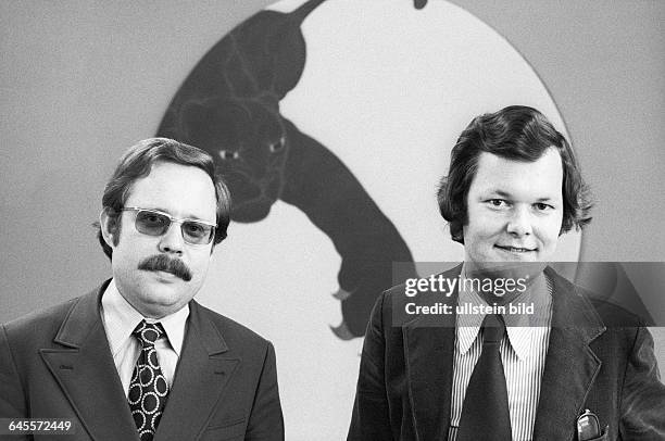 Foto : Die Anwälte Dr. Dieter Schultze-Zeu , Peter R. Ackermann vertreten den US-Konzern. Berlin , 06. 12. 1972. Ein Schiedsgericht in Ost-Berlin...