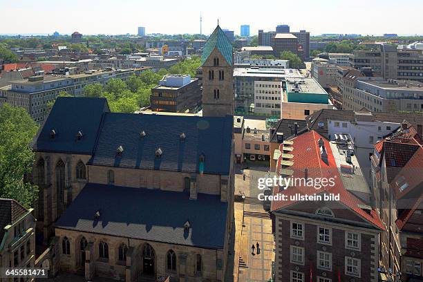 Dortmund, Ruhr area, Westphalia, North Rhine-Westphalia, NRW, city view, aerial view, town centre, evangelic St. Marys church