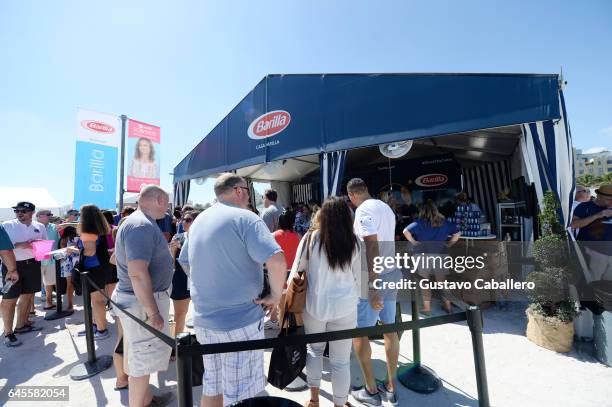 Barilla on display at Goya Foods' Grand Tasting Village Featuring Mastercard Grand Tasting Tents & KitchenAid Culinary Demonstrations on February 25,...