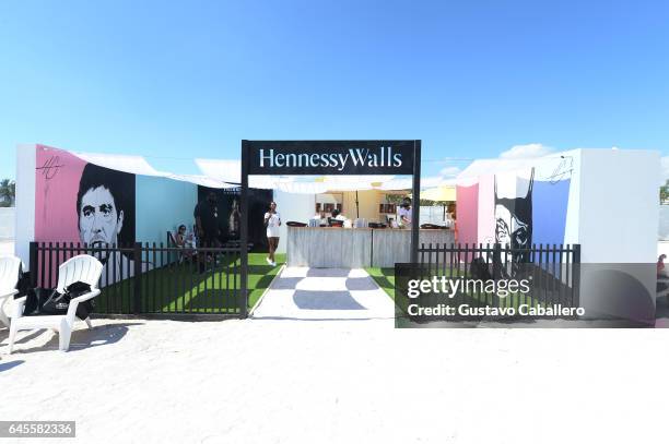 Hennessy Walls on display at Goya Foods' Grand Tasting Village Featuring Mastercard Grand Tasting Tents & KitchenAid Culinary Demonstrations on...