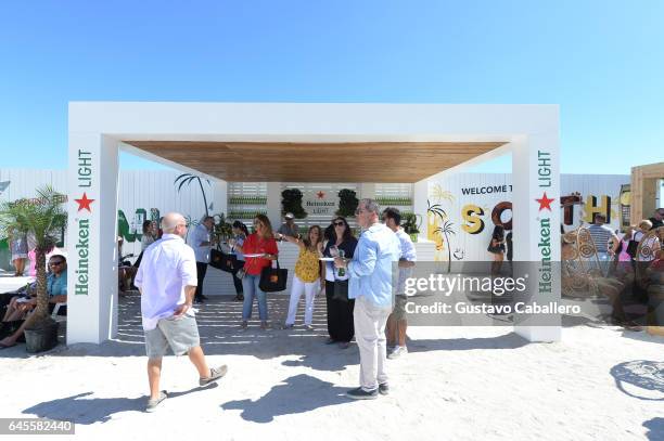 Heineken on display at Goya Foods' Grand Tasting Village Featuring Mastercard Grand Tasting Tents & KitchenAid Culinary Demonstrations on February...