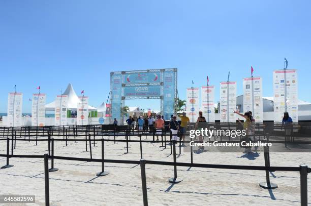 Guests arrive to Goya Foods' Grand Tasting Village Featuring Mastercard Grand Tasting Tents & KitchenAid Culinary Demonstrations on February 25, 2017...