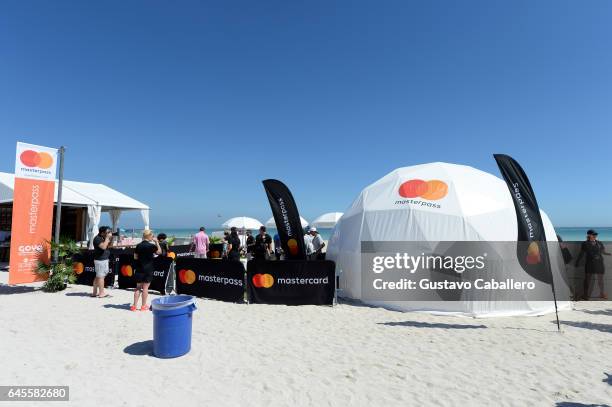 Mastercard masterpass on display at Goya Foods' Grand Tasting Village Featuring Mastercard Grand Tasting Tents & KitchenAid Culinary Demonstrations...