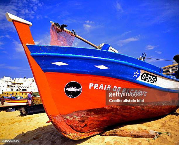 Fischerboot an der Algarve / Detail