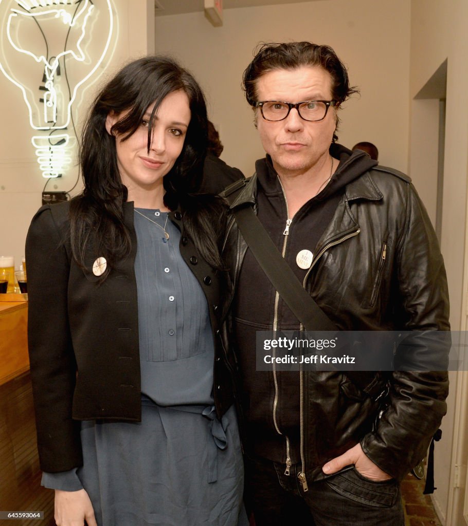 Musician Aimee Nash of The Black Ryder and Ian Astbury of The Cult