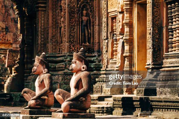 banteay srei, angkor, cambodia - banteay srei bildbanksfoton och bilder