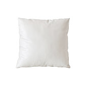 Blank white pillow case