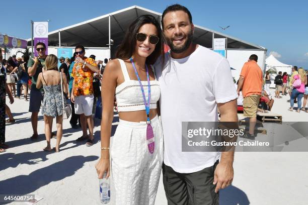 Isabela Rangel Grutman and David Grutman attend Goya Foods' Grand Tasting Village Featuring Mastercard Grand Tasting Tents & KitchenAid Culinary...