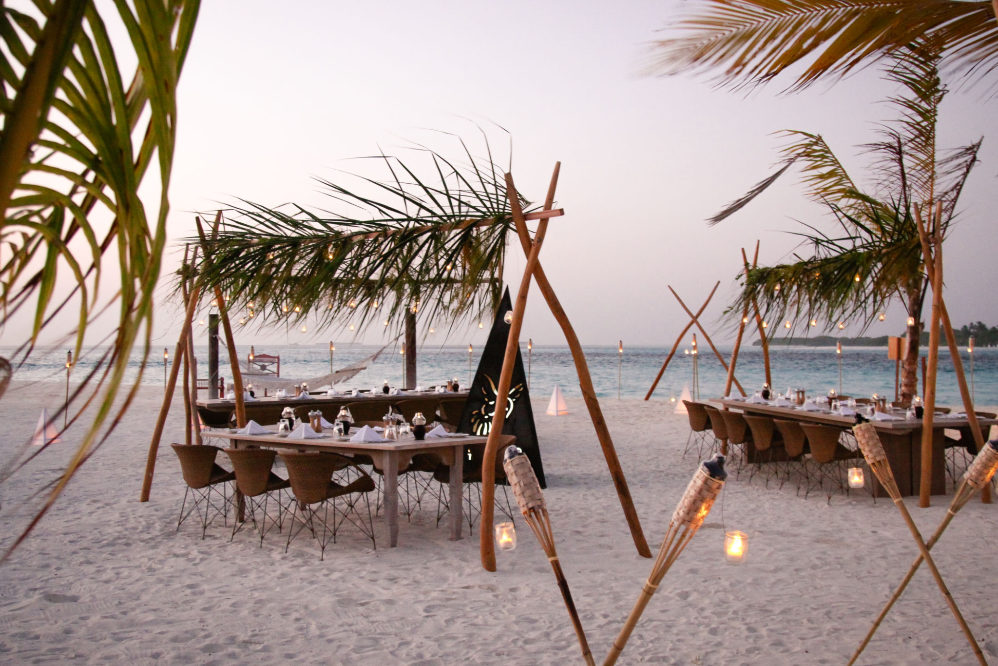 luxury beach event