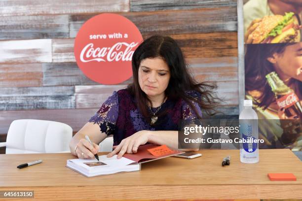 Chef Alex Guarnaschelli attends Goya Foods' Grand Tasting Village Featuring Mastercard Grand Tasting Tents & KitchenAid Culinary Demonstrations - Day...