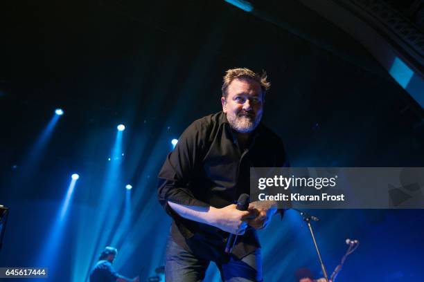 Guy Garvey of Elbow performs at the Olympia Theatre on February 26, 2017 in Dublin, Ireland.