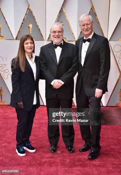 Producer Osnat Shurer, directors Ron Clements and John Musker attend the 89th Annual Academy Awards at Hollywood & Highland Center on February 26,...