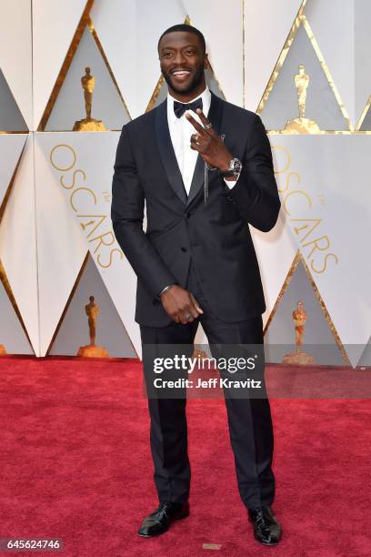 Actor Aldis Hodge attends the 89th Annual Academy Awards at Hollywood & Highland Center on February 26, 2017 in Hollywood, California.