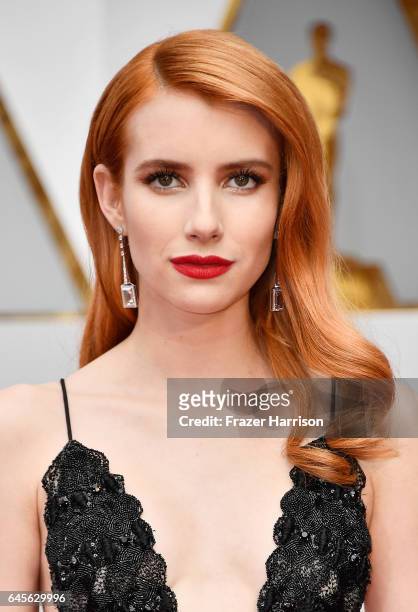 Actor Emma Roberts attends the 89th Annual Academy Awards at Hollywood & Highland Center on February 26, 2017 in Hollywood, California.