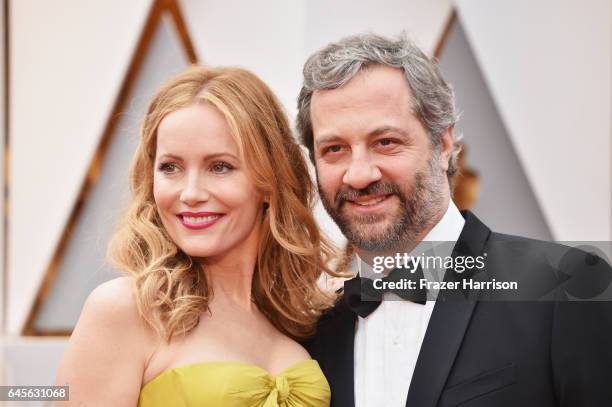 Actor Leslie Mann and director Judd Apatow attend the 89th Annual Academy Awards at Hollywood & Highland Center on February 26, 2017 in Hollywood,...