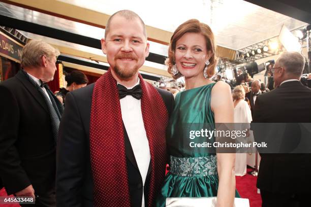 Makeup artists Love Larson and Eva von Bahr attend the 89th Annual Academy Awards at Hollywood & Highland Center on February 26, 2017 in Hollywood,...