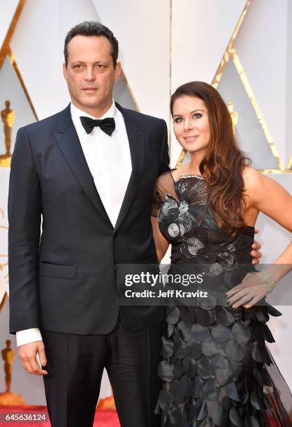 Actor Vince Vaughn and Kyla Weber attend the 89th Annual Academy Awards at Hollywood & Highland Center on February 26, 2017 in Hollywood, California.