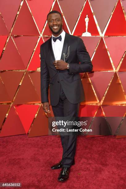 Actor Aldis Hodge attends the 89th Annual Academy Awards at Hollywood & Highland Center on February 26, 2017 in Hollywood, California.