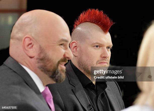 Berlin, ZDF, Polit-Talk "Maybrit_Illner" Thema: Fluchtpunkt Deutschland, Zwischen Hilfe und rechter Gewalt, Foto: André Schulz, Bundesvorsitzender...