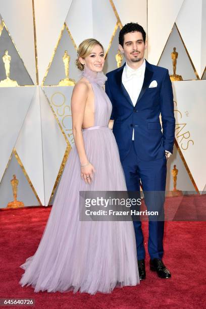 Actor Olivia Hamilton and director Damien Chazelle attend the 89th Annual Academy Awards at Hollywood & Highland Center on February 26, 2017 in...