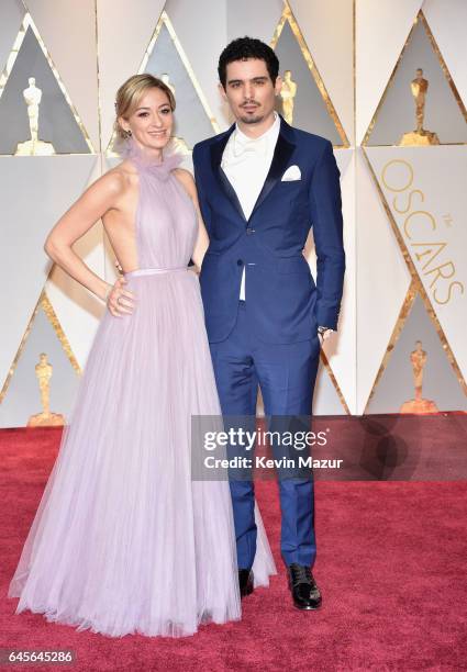 Actor Olivia Hamilton and director Damien Chazelle attend the 89th Annual Academy Awards at Hollywood & Highland Center on February 26, 2017 in...