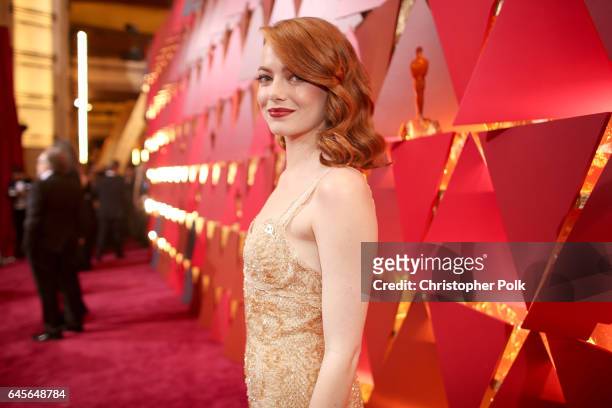 Actor Emma Stone attends the 89th Annual Academy Awards at Hollywood & Highland Center on February 26, 2017 in Hollywood, California.