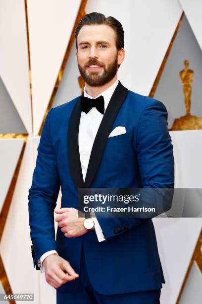 Actor Chris Evans attends the 89th Annual Academy Awards at Hollywood & Highland Center on February 26, 2017 in Hollywood, California.