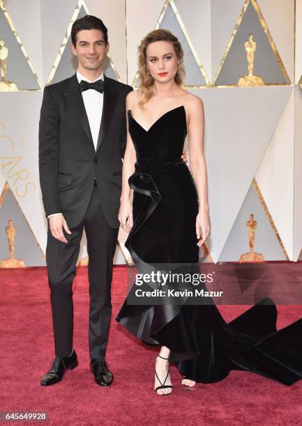Actor Brie Larson and Alex Greenwald attend the 89th Annual Academy Awards at Hollywood & Highland Center on February 26, 2017 in Hollywood,...