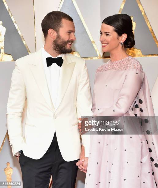 Actors Jamie Dornan and Amelia Warner attend the 89th Annual Academy Awards at Hollywood & Highland Center on February 26, 2017 in Hollywood,...