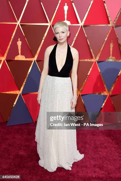 Michelle Williams arriving at the 89th Academy Awards held at the Dolby Theatre in Hollywood, Los Angeles, USA.