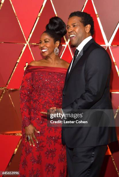 Actor/filmmaker Denzel Washington and Pauletta Washington attend the 89th Annual Academy Awards at Hollywood & Highland Center on February 26, 2017...