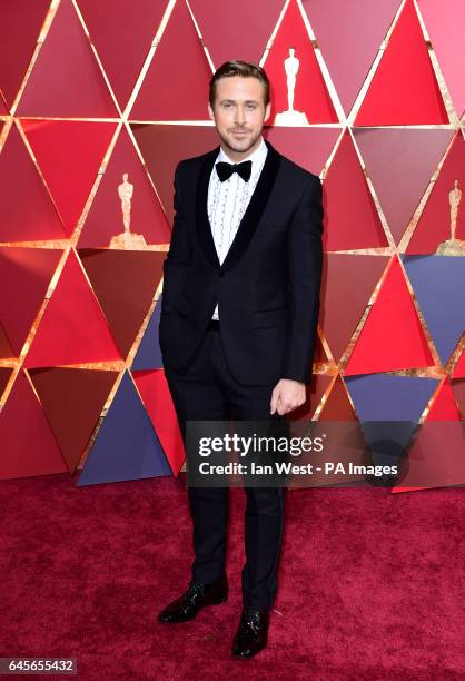 Ryan Gosling arriving at the 89th Academy Awards held at the Dolby Theatre in Hollywood, Los Angeles, USA.