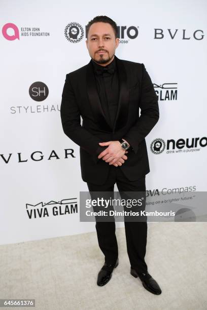Producer Klemens Hallmann attends the 25th Annual Elton John AIDS Foundation's Academy Awards Viewing Party at The City of West Hollywood Park on...