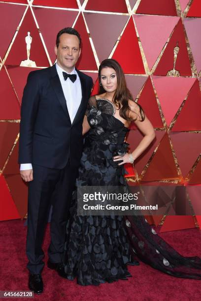 Actor Vince Vaughn and Kyla Weber attend the 89th Annual Academy Awards at Hollywood & Highland Center on February 26, 2017 in Hollywood, California.