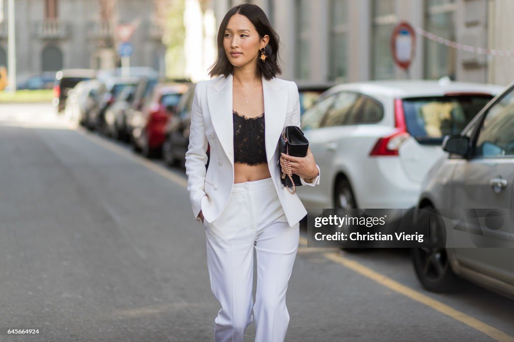 Street Style: February 26 - Milan Fashion Week Fall/Winter 2017/18