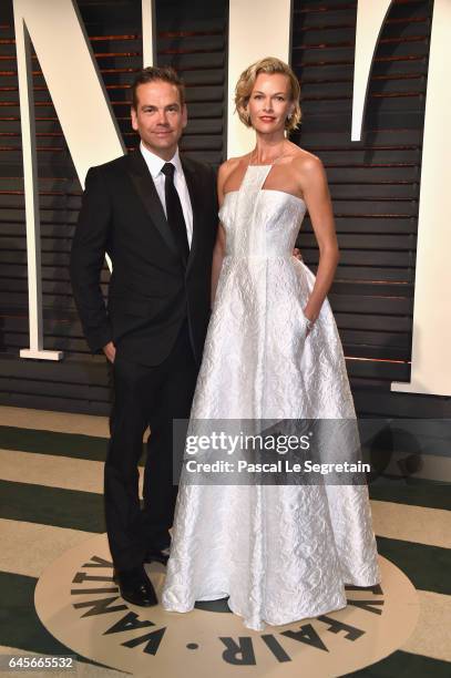 21st Century Fox CEO and the Executive Chairman Lachlan Murdoch and model/actress Sarah Murdoch attends the 2017 Vanity Fair Oscar Party hosted by...